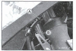 Front Wheel Rotation Sensor Removal