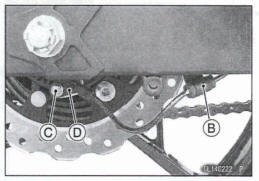 Rear Wheel Rotation Sensor Removal