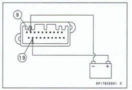 Check 34: Green Left Turn Signal Indicator Light (LED) Inspection