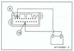 Check 3-5: Green Right Turn Signal Indicator Light (LED) Inspection