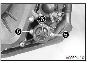 Service work on the engine