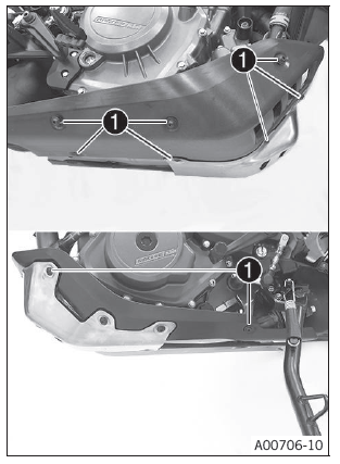 Service work on the chassis