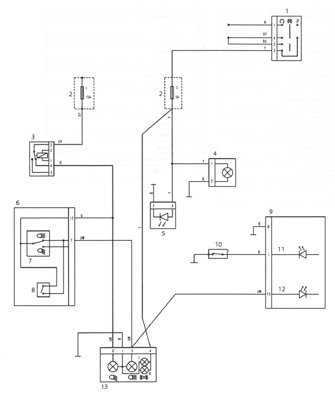 Lighting Circuit - Daytona 675 from VIN 381275