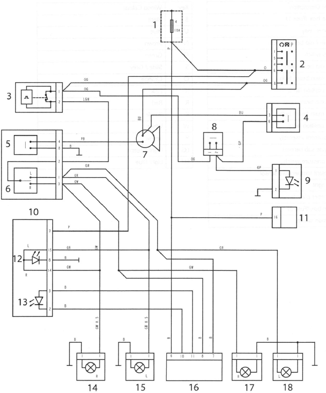 Auxiliary and Accessory Circuit - Daytona 675 from VIN 381275