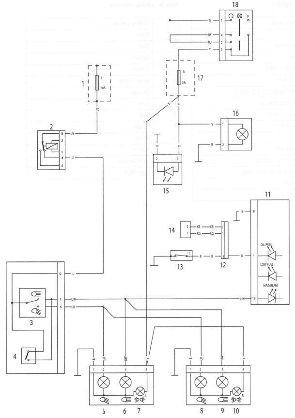 Lighting Circuit - Street Triple and Street Triple R