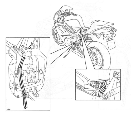 Fuel Tank Breather Hose Routing - Daytona 675