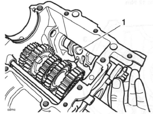 Selector Shaft, Selector Forks and Drum