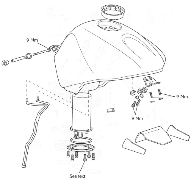 Exploded View - Fuel Tank and Fuel Pump