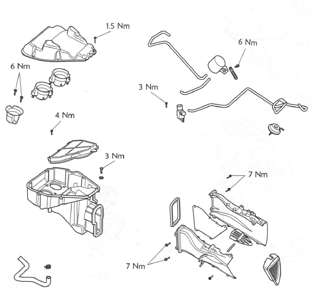 Exploded View - Airbox - Daytona 675