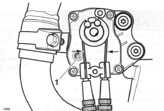 Exhaust Butterfly Valve Cable Adjustment - Daytona 675 only