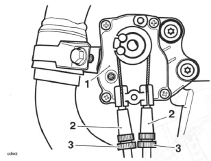 Exhaust Butterfly Valve Cable Adjustment - Daytona 675 only