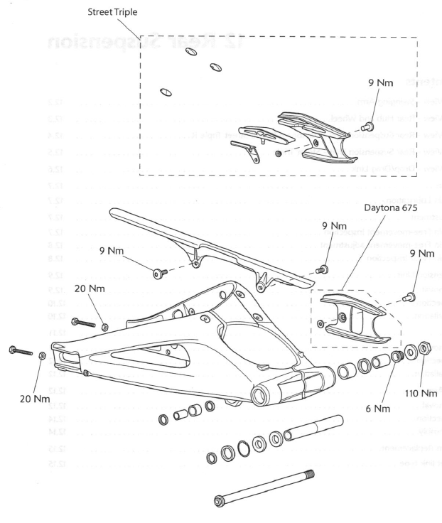 Exploded View - Swinging Arm