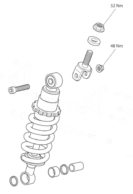 Exploded View - Rear Suspension Unit - Street Triple