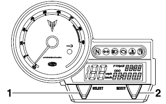 Odometer, tripmeter modes