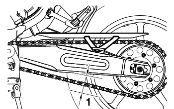 To check the drive chain slack