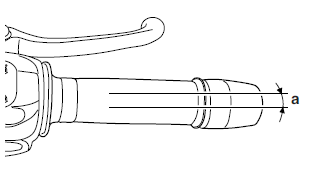 Adjusting the throttle cable free play