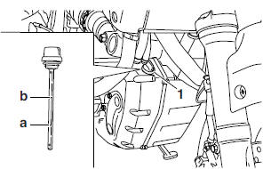 Checking the engine oil level