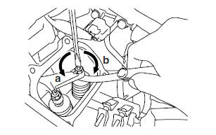 Adjusting the valve clearance