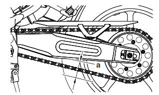 Adjusting the drive chain slack