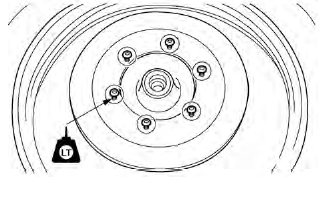 Installing the front wheel (front brake discs)