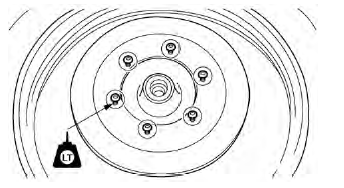 Checking the front brake discs