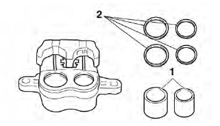 Disassembling the front brake calipers 