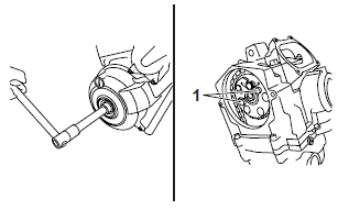 Removing the cylinder head