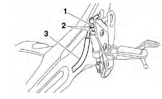 Removing the rear brake master cylinder