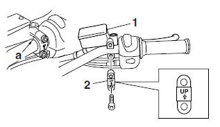 Installing the front brake master cylinder