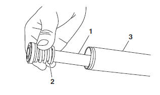 Assembling the front fork legs