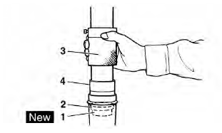 Assembling the front fork legs