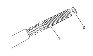 Assembling the front fork legs