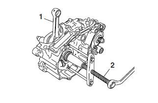 Removing the crankshaft assembly