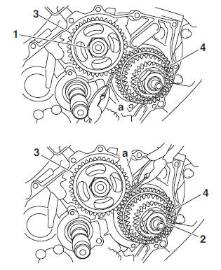 Removing the balancer driven gear and Balancer drive gear