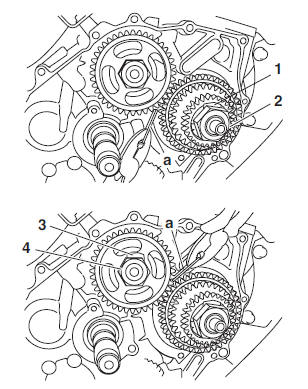 Removing the balancer driven gear and Balancer drive gear