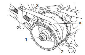 Installing the A.C. Magneto rotor