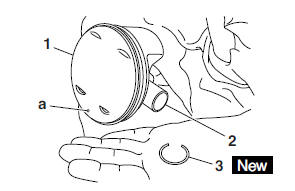 Checking the piston pin