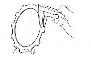 Checking the friction plates