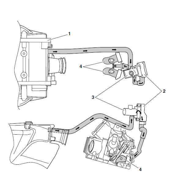 Air induction system diagrams