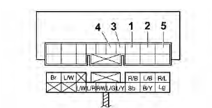 Checking the relay unit (diode)