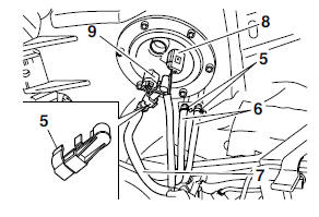 Removing the fuel tank